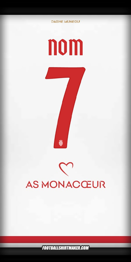 Maillot As Monaco Cup 2025/2026 -  nom - 7