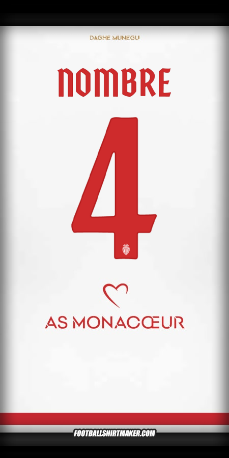 Camiseta As Monaco Cup 2025/2026 -  nombre - 4