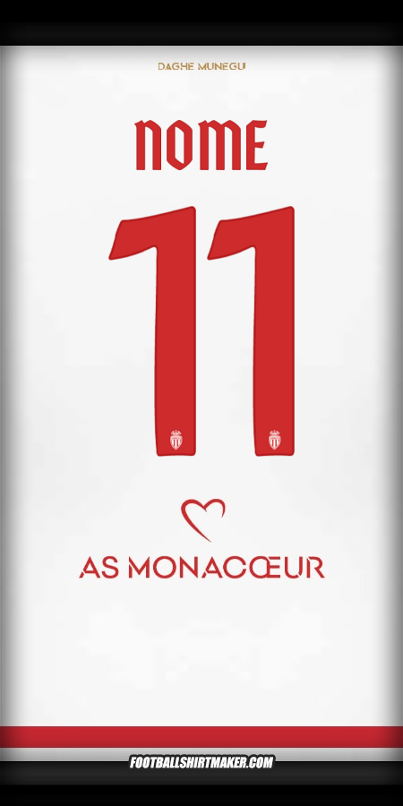 Maglia As Monaco Cup 2025/2026 -  nome - 11