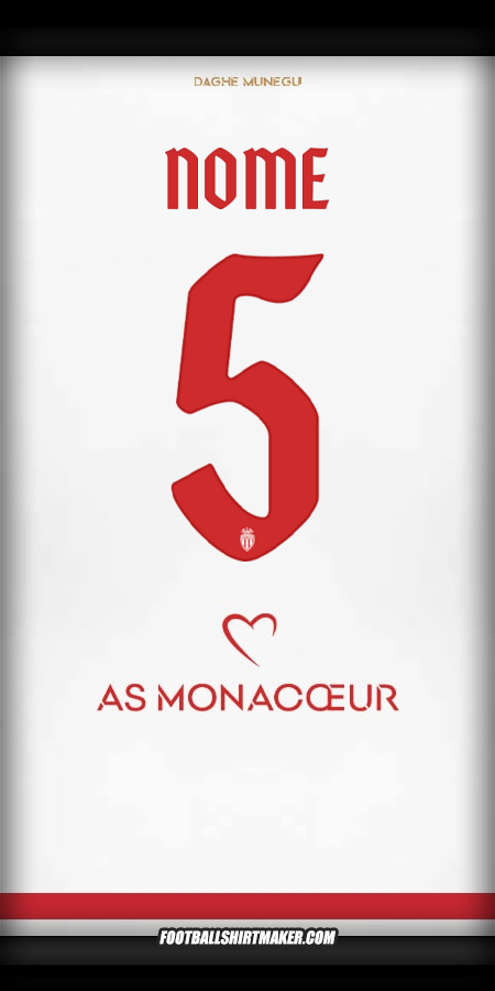 Maglia As Monaco Cup 2025/2026 -  nome - 5