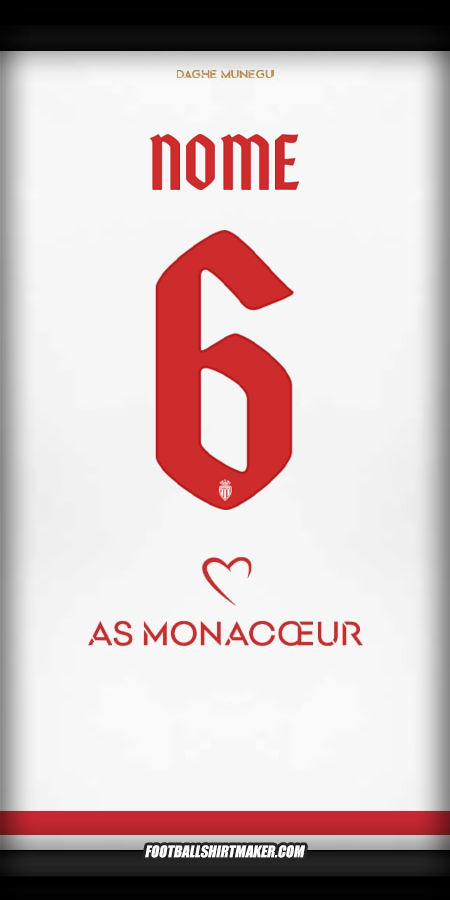 Maglia As Monaco Cup 2025/2026 -  nome - 6