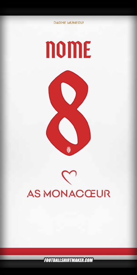 Maglia As Monaco Cup 2025/2026 -  nome - 8