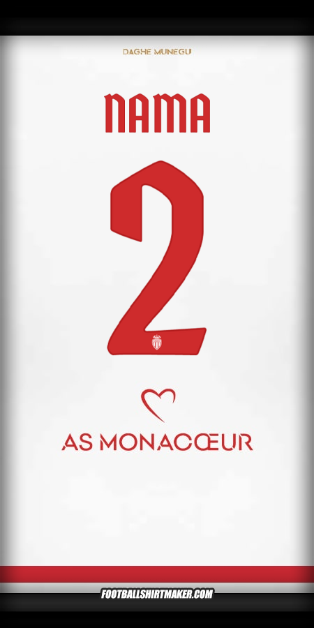 Jersey As Monaco Cup 2025/2026 -  nama - 2