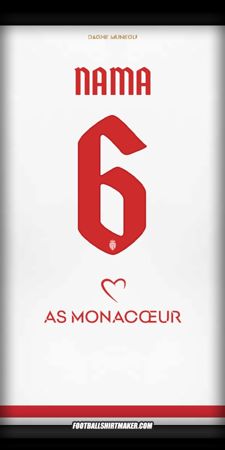Jersey As Monaco Cup 2025/2026 -  nama - 6