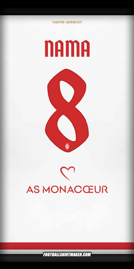 Jersey As Monaco Cup 2025/2026 -  nama - 8