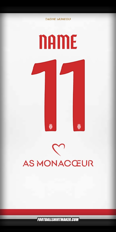 Trikot As Monaco Cup 2025/2026 -  name - 11