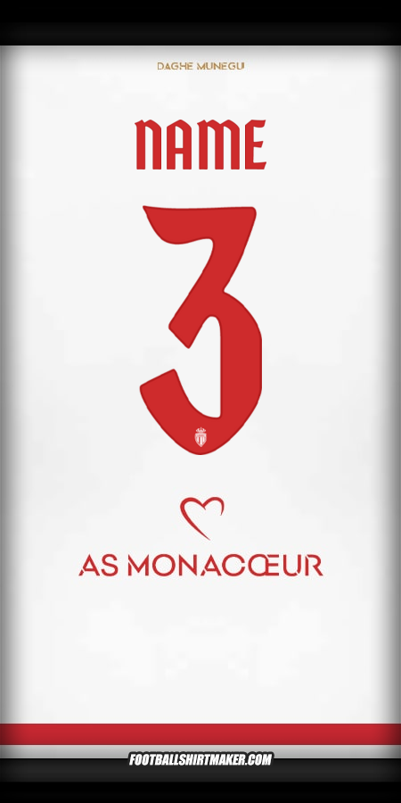 Shirt As Monaco Cup 2025/2026 -  name - 3