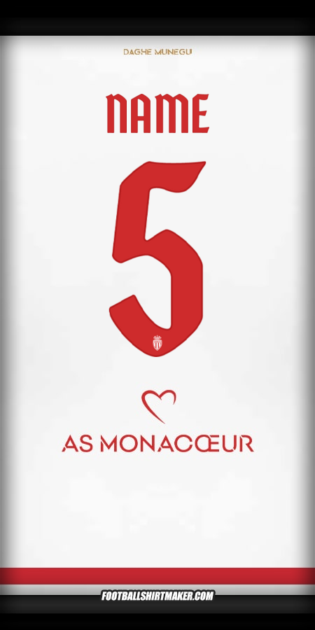 Jersey As Monaco Cup 2025/2026 -  name - 5