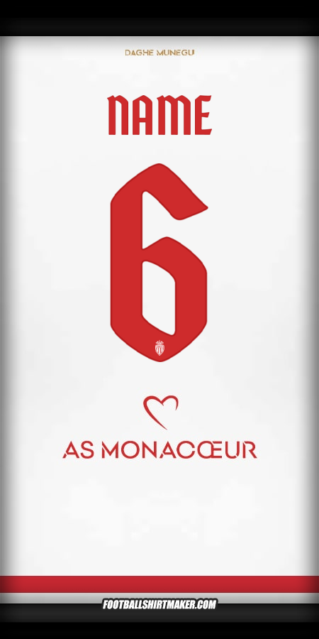 Trikot As Monaco Cup 2025/2026 -  name - 6
