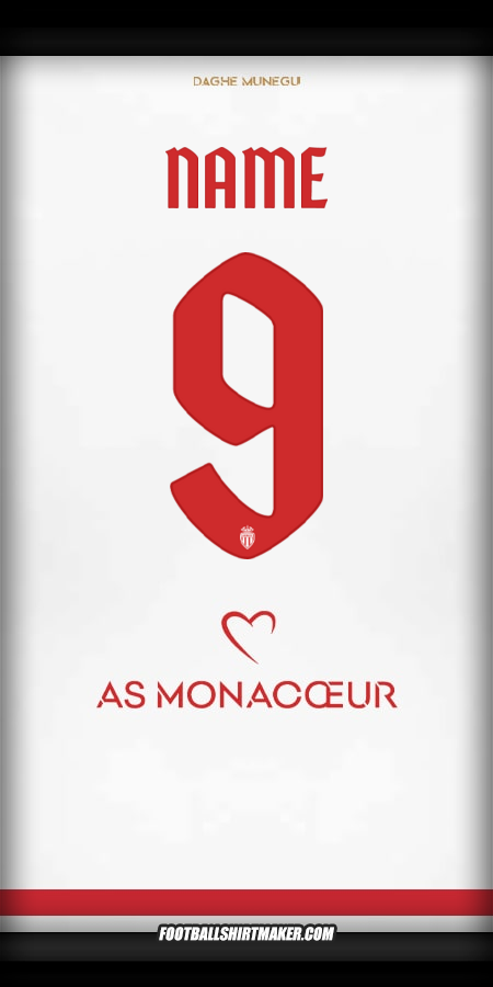 Shirt As Monaco Cup 2025/2026 -  name - 9
