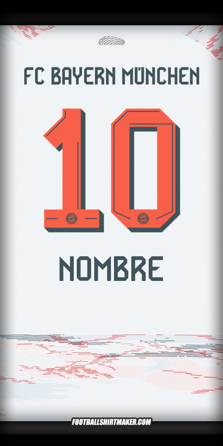 Camiseta FC Bayern Munchen 2025/2026 Visita -  nombre - 10