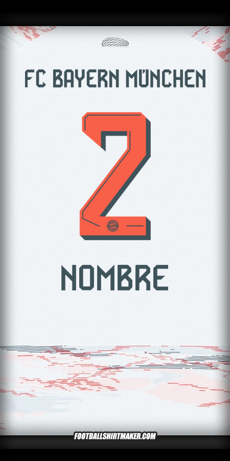 Jersey FC Bayern Munchen 2025/2026 Visita -  nombre - 2