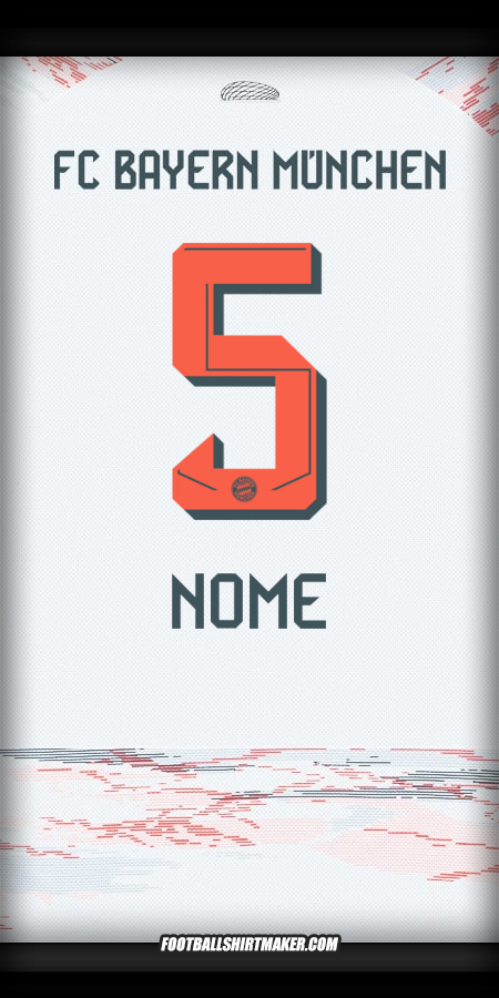 Camisola FC Bayern Munchen 2025/2026 Alternativa -  nome - 5