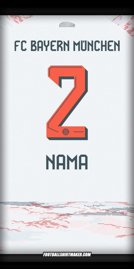 Jersey FC Bayern Munchen 2025/2026 Alternatif -  nama - 2