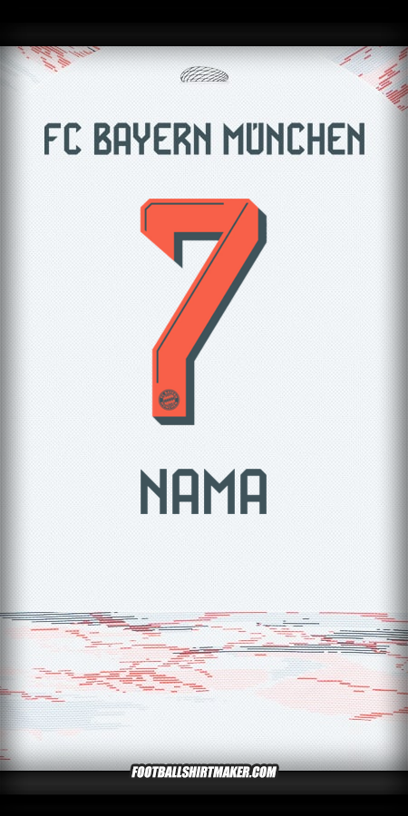 Jersey FC Bayern Munchen 2025/2026 Alternatif -  nama - 7