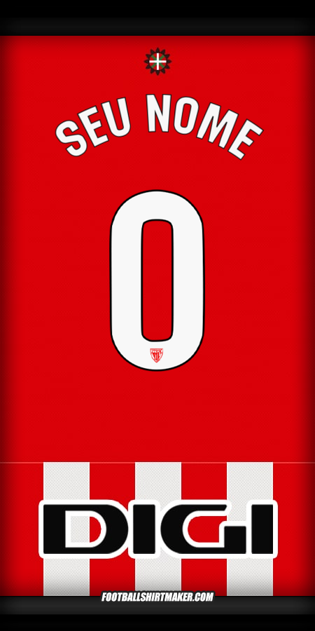 Camisa Athletic Club 2025/2026 -  seu nome - 0