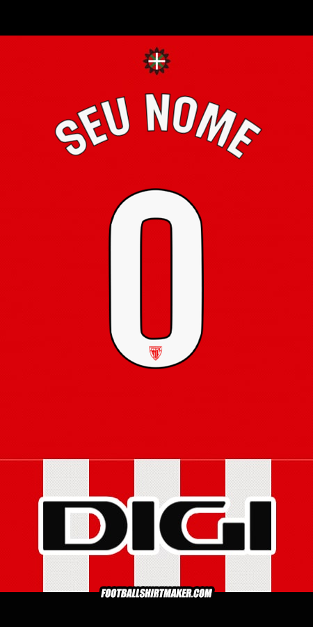 Camisa Athletic Club 2025/2026 -  seu nome - 0
