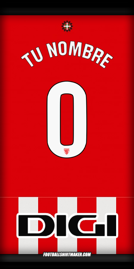 Camiseta Athletic Club 2025/2026 -  tu nombre - 0