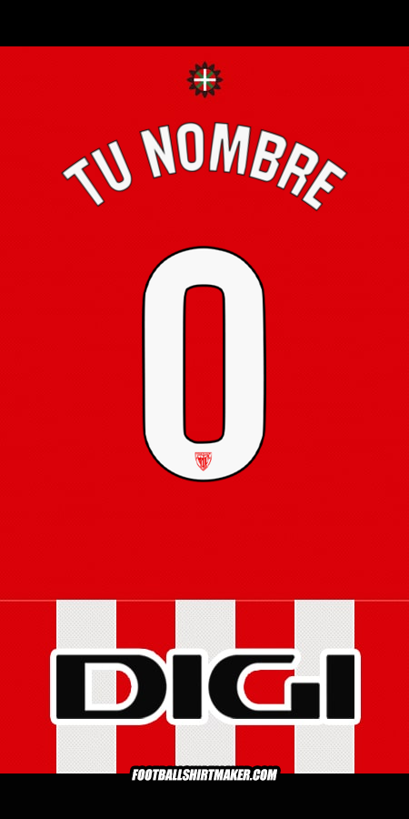 Camiseta Athletic Club 2025/2026 -  tu nombre - 0