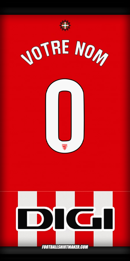 Maillot Athletic Club 2025/2026 -  votre nom - 0