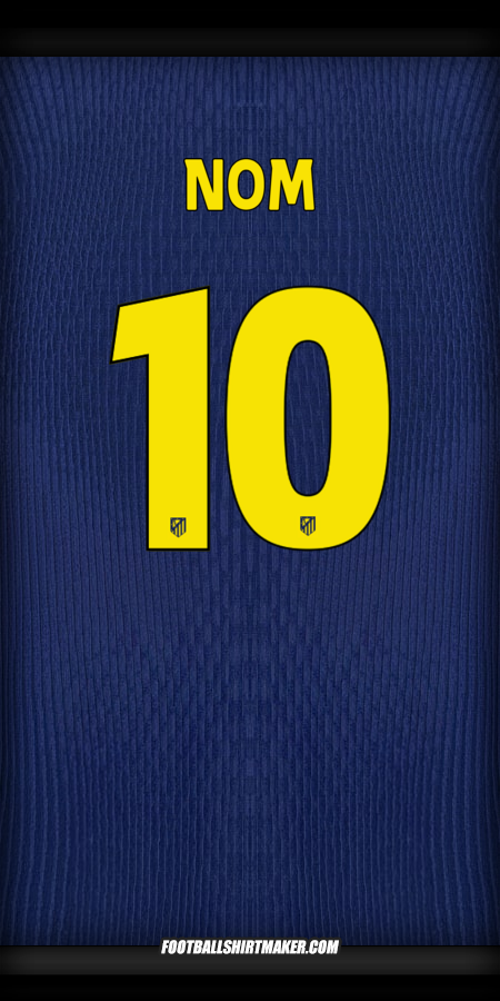 Maillot Atletico Madrid Cup 2025/2026 Extérieur -  nom - 10