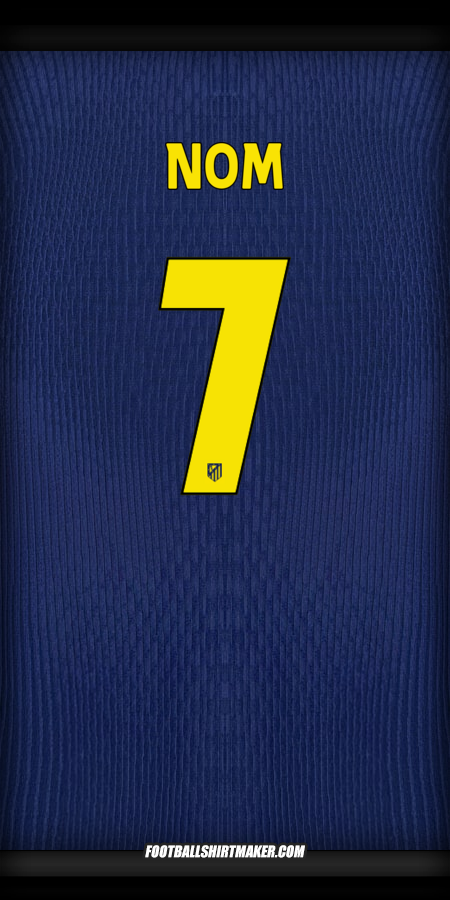 Maillot Atletico Madrid Cup 2025/2026 Extérieur -  nom - 7