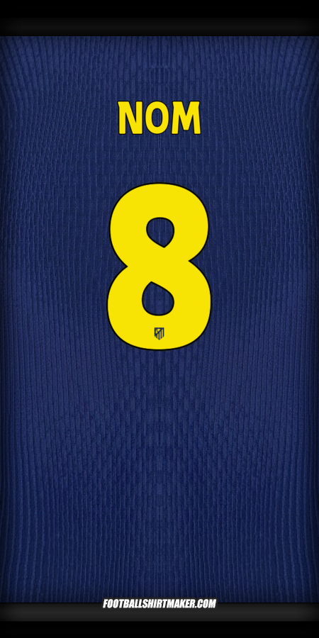 Maillot Atletico Madrid Cup 2025/2026 Extérieur -  nom - 8