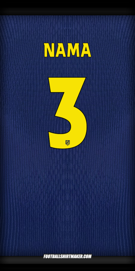 Jersey Atletico Madrid Cup 2025/2026 Alternatif -  nama - 3