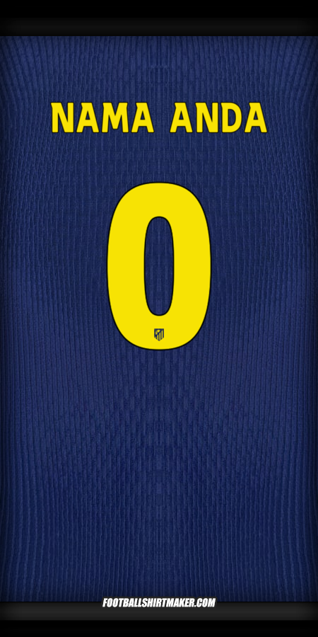 Jersey Atletico Madrid Cup 2025/2026 II -  nama anda - 0