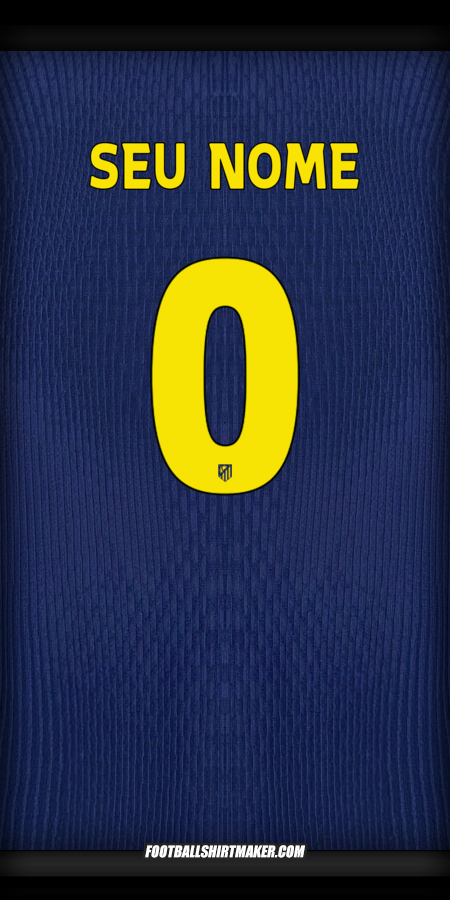 Camisa Atletico Madrid Cup 2025/2026 II -  seu nome - 0