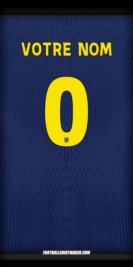 Maillot Atletico Madrid 2025/2026 Cup II -  votre nom - 0