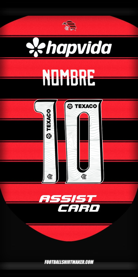 Camiseta Flamengo 2025 -  nombre - 10
