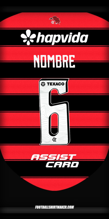 Jersey Flamengo 2025 -  nombre - 6