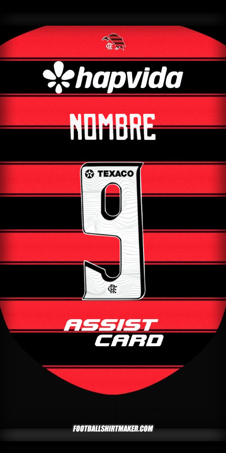 Jersey Flamengo 2025 -  nombre - 9