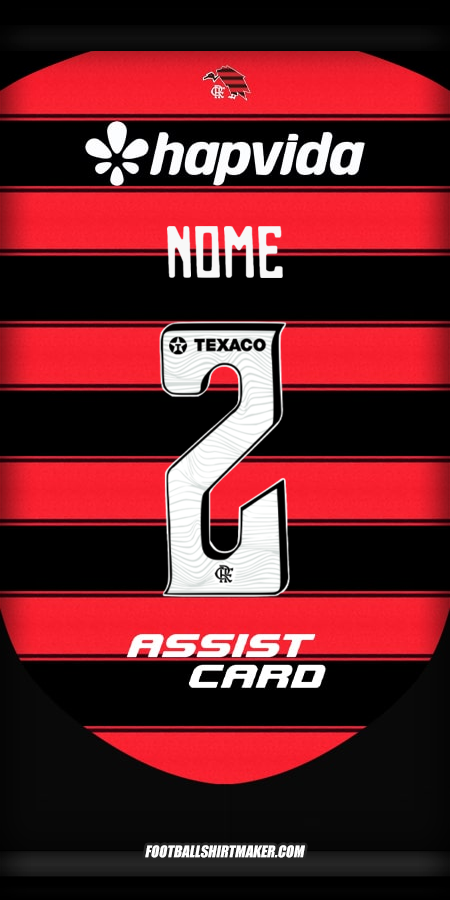 Camisola Flamengo 2025 -  nome - 2