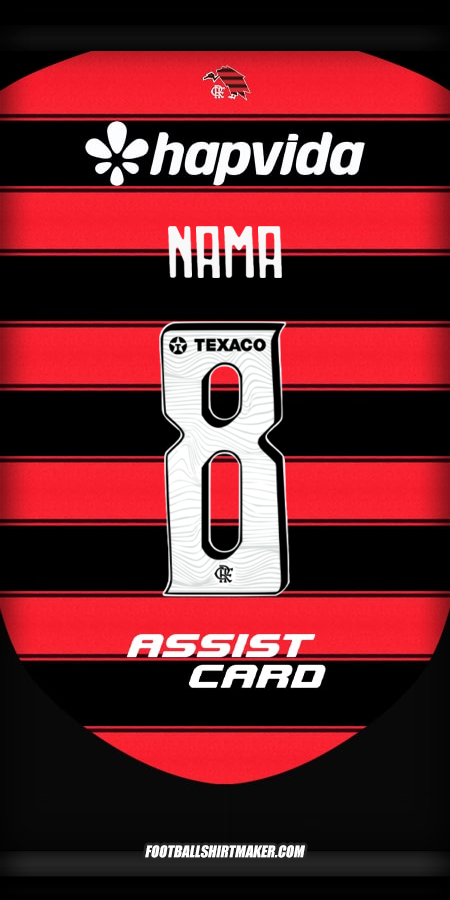 Jersey Flamengo 2025 -  nama - 8