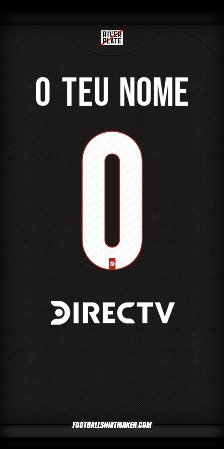 Camisola River Plate 2025/2026 Alternativa -  o teu nome - 0