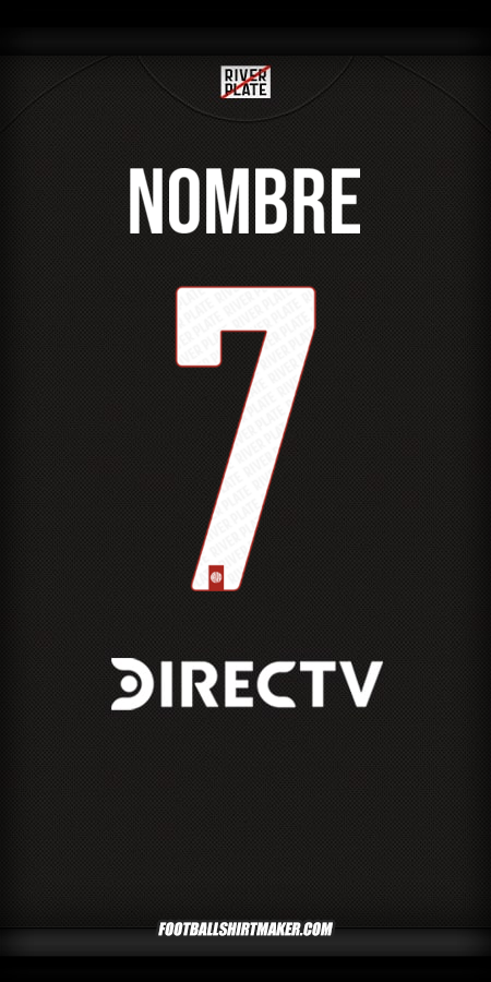 Jersey River Plate 2025/2026 Visita -  nombre - 7