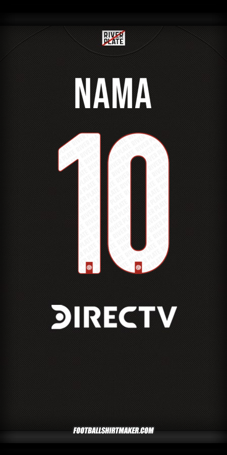 Jersey River Plate 2025/2026 Alternatif -  nama - 10