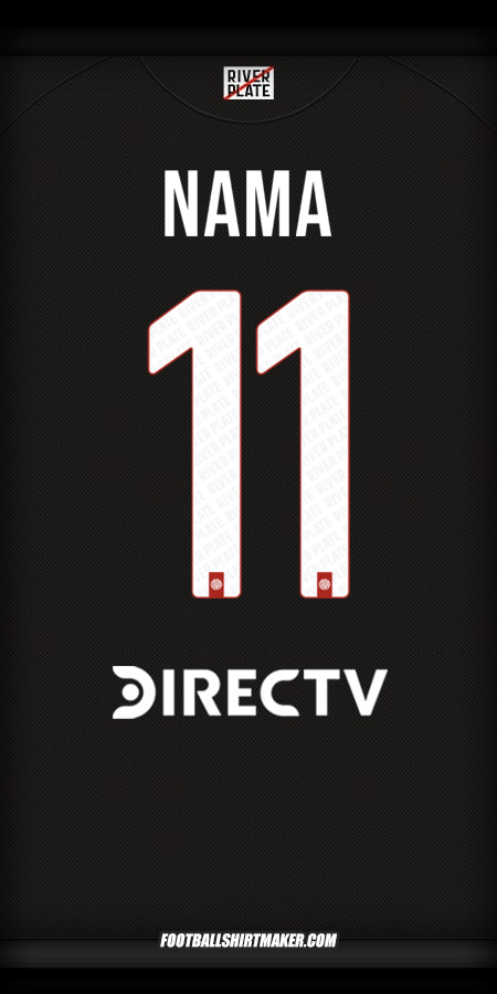 Jersey River Plate 2025/2026 Alternatif -  nama - 11