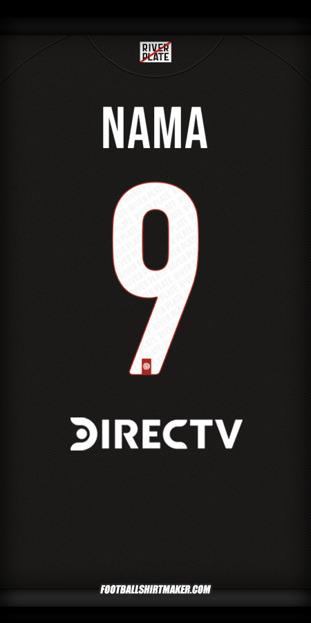 Jersey River Plate 2025/2026 Alternatif -  nama - 9