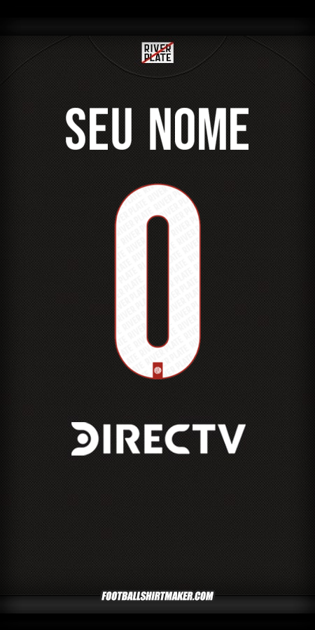 Camisa River Plate 2025/2026 Alternativa -  seu nome - 0