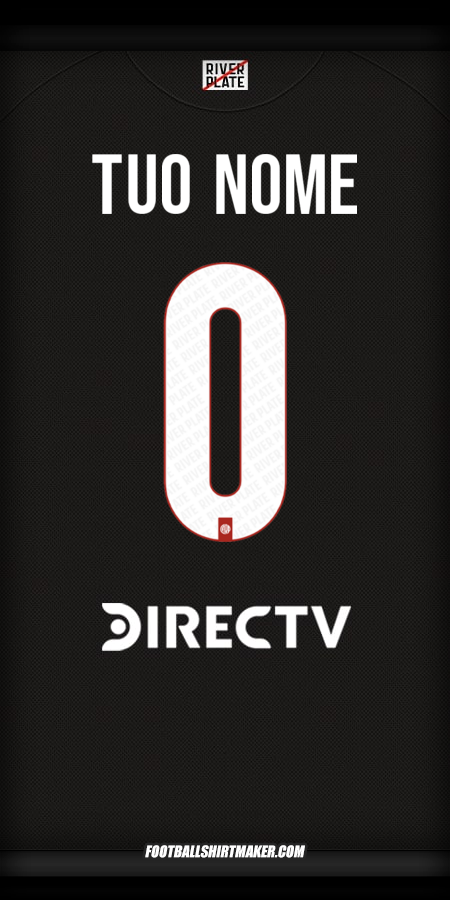 Maglia River Plate 2025/2026 Seconda -  tuo nome - 0