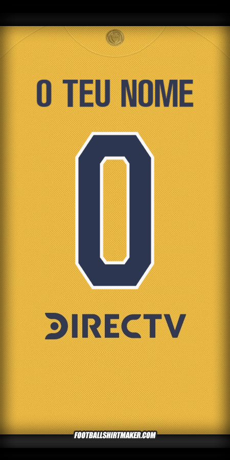 Camisola Boca Juniors 2025/2026 Alternativa -  o teu nome - 0