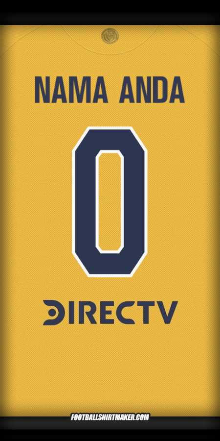Jersey Boca Juniors 2025/2026 II -  nama anda - 0