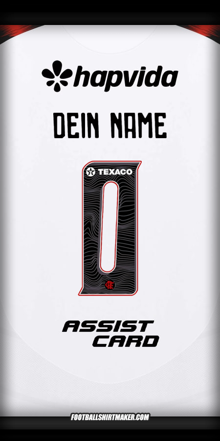 Trikot Flamengo 2025 Auswärts -  dein name - 0