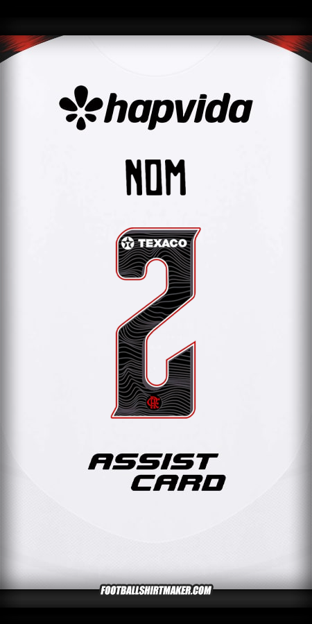 Maillot Flamengo 2025 Extérieur -  nom - 2