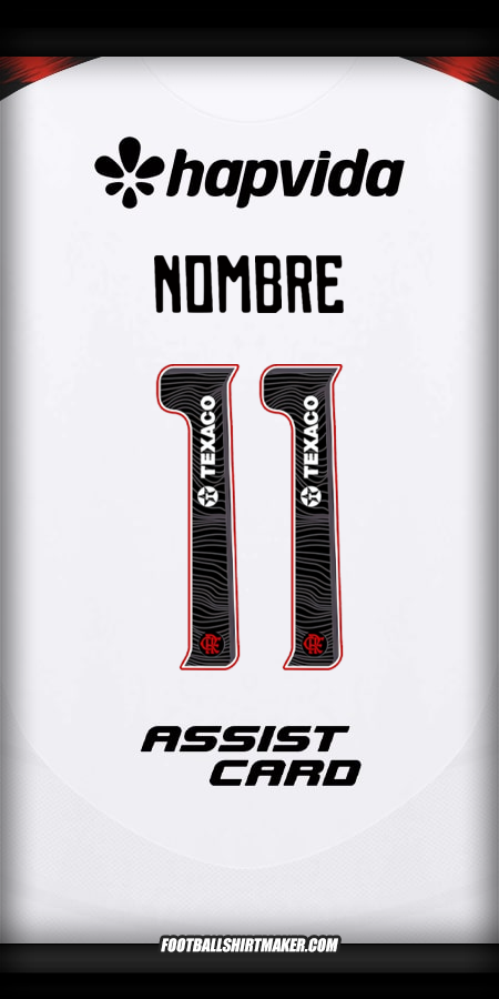 Jersey Flamengo 2025 Visita -  nombre - 11