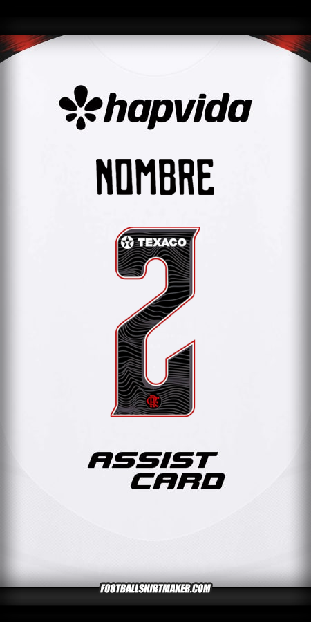 Camiseta Flamengo 2025 Visita -  nombre - 2