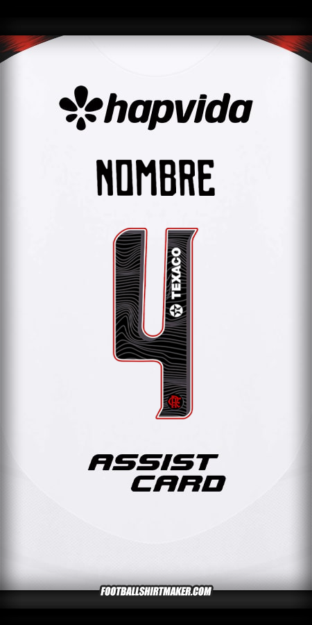 Camiseta Flamengo 2025 Visita -  nombre - 4